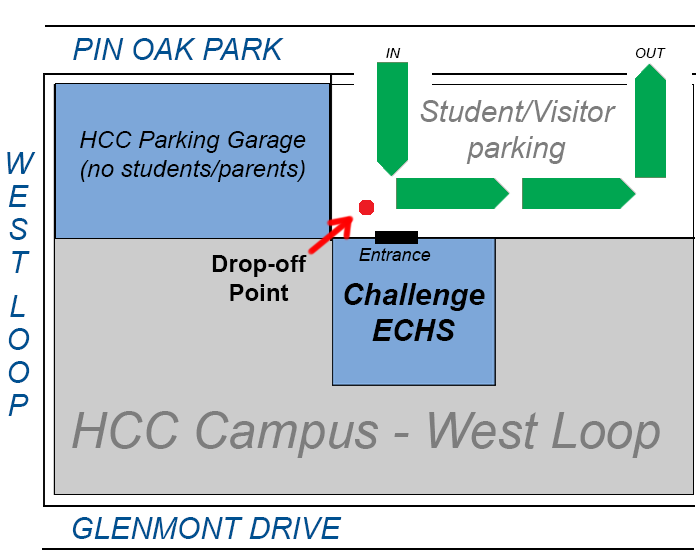 map of school drop off point